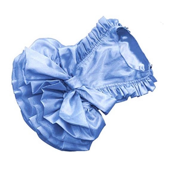 Blue Ruffled Dress for Dogs - Picture 3 of 5